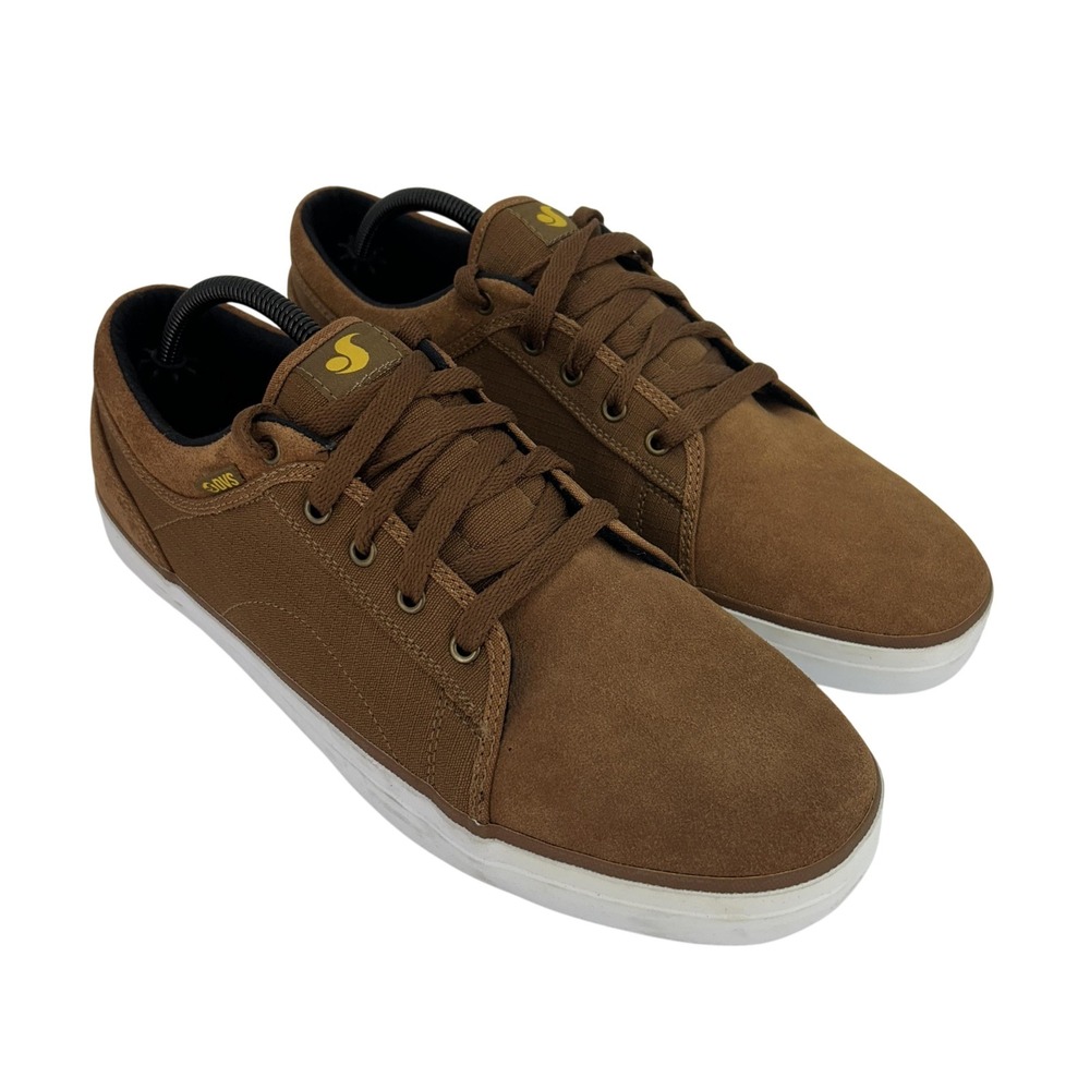 DVS Aversa Shoes Mens Size 11.5 Brown Suede Skateboarding Low Top‎ DVF0000227